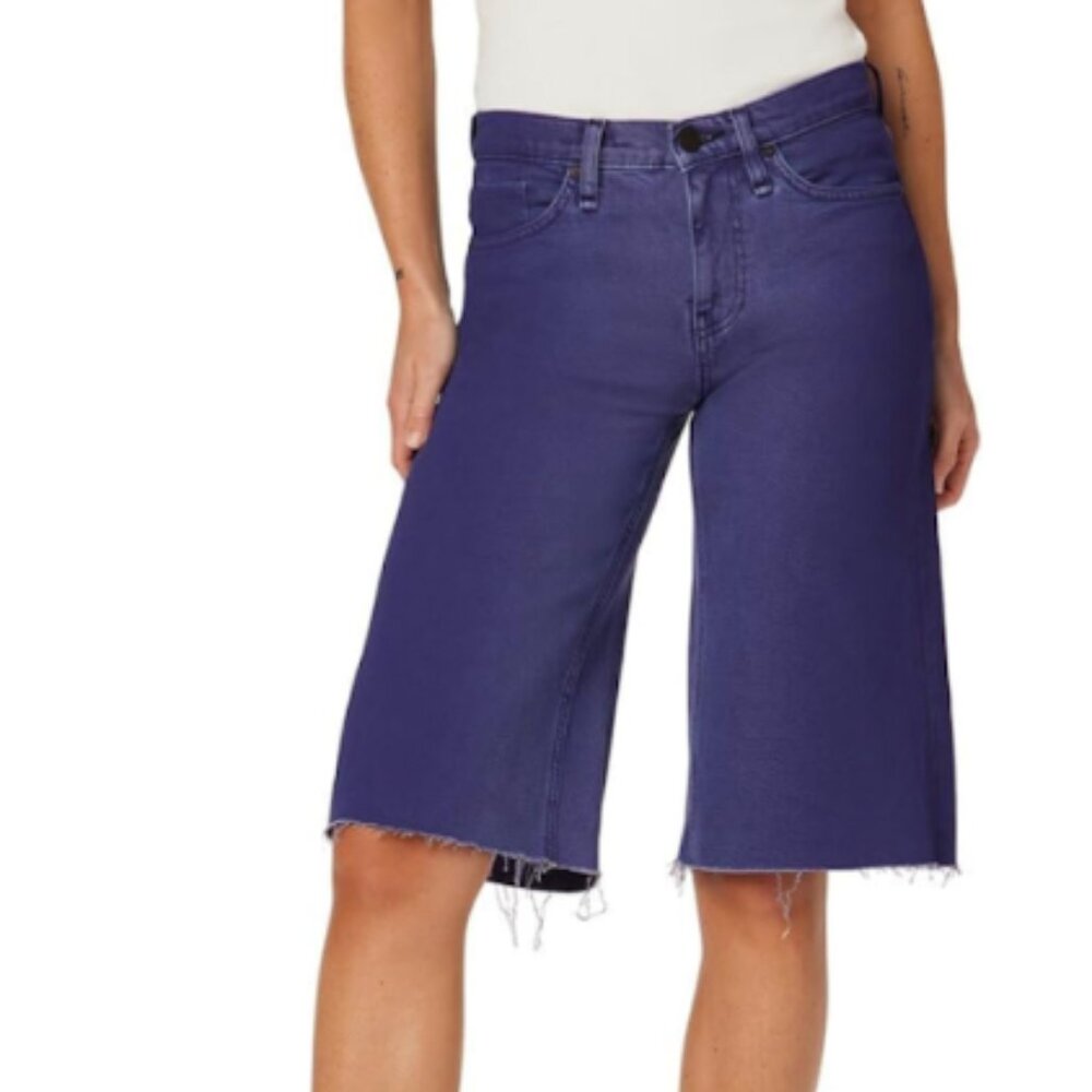 Hudson Jeans Freya Mid-Rise Skater Short Ombre NWT Sz 25 - Picture 2 of 7